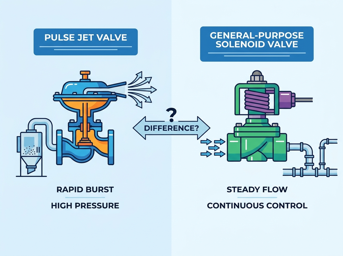 Pulse Jet Valve vs Solenoid Valve Comparison